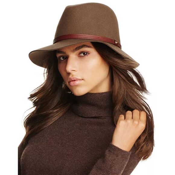 rag & bone Floppy Brim Fedora in Pecan - Picture 1 of 12